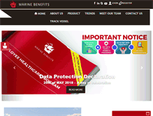 Tablet Screenshot of marinebenefitsas.com